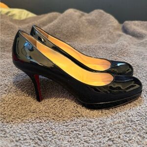 SOLD Christian Louboutin Black Heels 2.5in Dolly Patented Leather